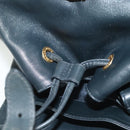 GUCCI Bamboo Backpack Leather Black Gold 003 2058 0016 Auth ep10615-25