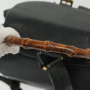 GUCCI Bamboo Backpack Leather Black Gold 003 2058 0016 Auth ep10615-8