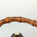 GUCCI Bamboo Backpack Leather Black Gold 003 2058 0016 Auth ep10615-14