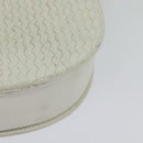 SAINT LAURENT Shoulder Bag Leather White Gold Auth ep10622-13