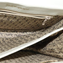 SAINT LAURENT Shoulder Bag Leather White Gold Auth ep10622-17