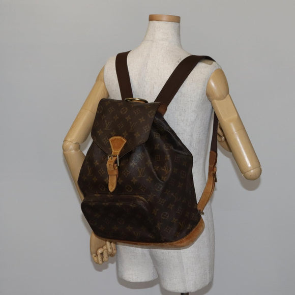 LOUIS VUITTON Monogram Montsouris GM Backpack M51135 LV Auth ep10626