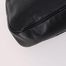 GUCCI Bamboo Hand Bag Leather 2way Black Gold 001 1998 1577 Auth ep10628-17