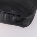 GUCCI Bamboo Hand Bag Leather 2way Black Gold 001 1998 1577 Auth ep10628-18