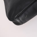 GUCCI Bamboo Hand Bag Leather 2way Black Gold 001 1998 1577 Auth ep10628-9