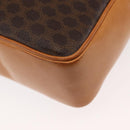 CELINE Macadam Canvas Business Bag PVC Brown Gold Auth ep10631-16