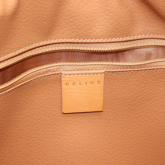 CELINE Macadam Canvas Business Bag PVC Brown Gold Auth ep10631
