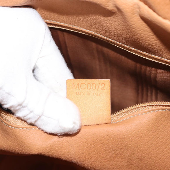 CELINE Macadam Canvas Business Bag PVC Brown Gold Auth ep10631