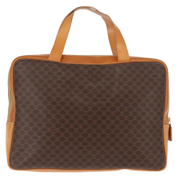 CELINE Macadam Canvas Business Bag PVC Brown Gold Auth ep10631 - 0