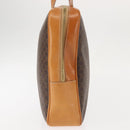 CELINE Macadam Canvas Business Bag PVC Brown Gold Auth ep10631-3