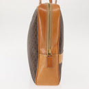 CELINE Macadam Canvas Business Bag PVC Brown Gold Auth ep10631-4