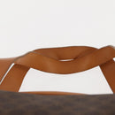 CELINE Macadam Canvas Business Bag PVC Brown Gold Auth ep10631-8