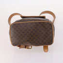 CELINE Macadam Canvas Backpack PVC Leather Brown Gold Auth ep10632-11