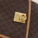 CELINE Macadam Canvas Backpack PVC Leather Brown Gold Auth ep10632-16