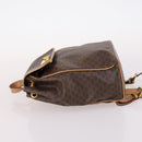 CELINE Macadam Canvas Backpack PVC Leather Brown Gold Auth ep10632-5