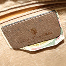 GUCCI GG Supreme Web Sherry Line Shoulder Bag PVC Beige Gold Auth ep10647-15