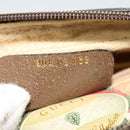 GUCCI GG Supreme Web Sherry Line Shoulder Bag PVC Beige Gold Auth ep10647-20