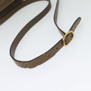 GUCCI GG Supreme Web Sherry Line Shoulder Bag PVC Beige Gold Auth ep10647-7