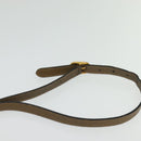 GUCCI GG Supreme Web Sherry Line Shoulder Bag PVC Beige Gold Auth ep10647-8