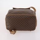 CELINE Macadam Canvas Backpack PVC Leather Brown Gold Auth ep10649-11