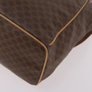 CELINE Macadam Canvas Backpack PVC Leather Brown Gold Auth ep10649-12