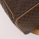 CELINE Macadam Canvas Backpack PVC Leather Brown Gold Auth ep10649-13