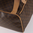 CELINE Macadam Canvas Backpack PVC Leather Brown Gold Auth ep10649-14