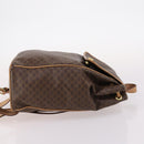 CELINE Macadam Canvas Backpack PVC Leather Brown Gold Auth ep10649-4