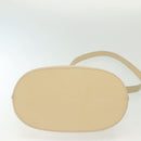 Burberrys Shoulder Bag Leather Beige Gold Auth ep10651-5