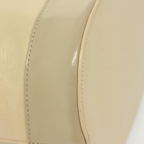 Burberrys Shoulder Bag Leather Beige Gold Auth ep10651