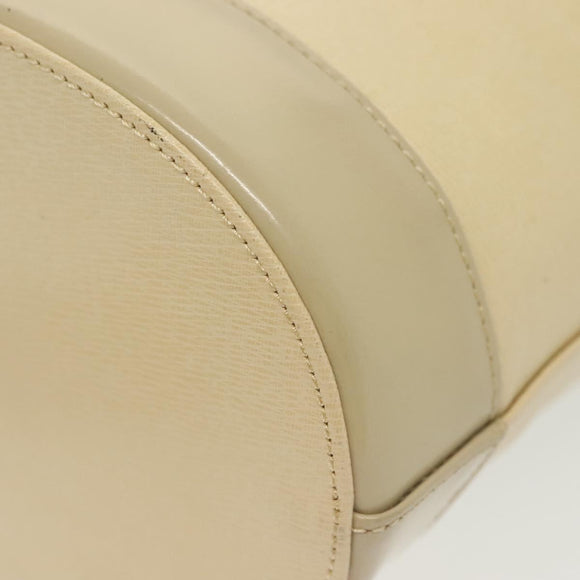 Burberrys Shoulder Bag Leather Beige Gold Auth ep10651