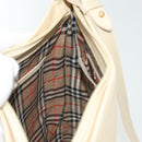 Burberrys Shoulder Bag Leather Beige Gold Auth ep10651-19