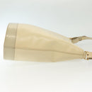 Burberrys Shoulder Bag Leather Beige Gold Auth ep10651-3