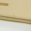 Burberrys Shoulder Bag Leather Beige Gold Auth ep10651-7
