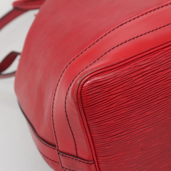 LOUIS VUITTON Epi Noe Shoulder Bag Red M44007 LV Auth ep10660