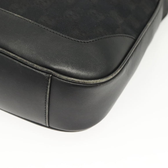 GUCCI Bamboo GG Canvas Hand Bag 2way Black Silver 001 4095 Auth ep10663