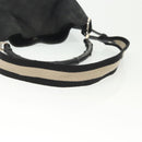 GUCCI Bamboo GG Canvas Hand Bag 2way Black Silver 001 4095 Auth ep10663-9