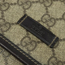 GUCCI GG Supreme Shoulder Bag PVC Beige Silver 223666 Auth ep10673-14