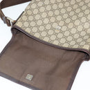 GUCCI GG Supreme Shoulder Bag PVC Beige Silver 223666 Auth ep10673-15