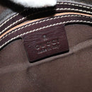 GUCCI GG Supreme Shoulder Bag PVC Beige Silver 223666 Auth ep10673-16