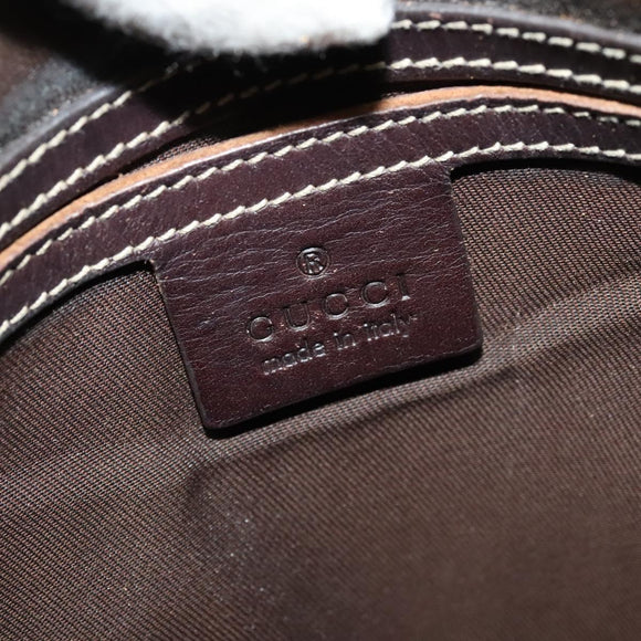 GUCCI GG Supreme Shoulder Bag PVC Beige Silver 223666 Auth ep10673