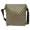 GUCCI GG Supreme Shoulder Bag PVC Beige Silver 223666 Auth ep10673-3