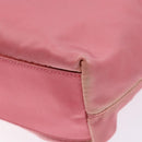 PRADA Hand Bag Nylon Pink Auth ep10674-16