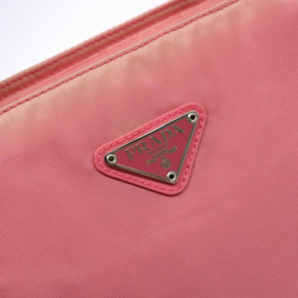 PRADA Hand Bag Nylon Pink Auth ep10674