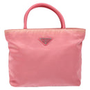 PRADA Hand Bag Nylon Pink Auth ep10674-13
