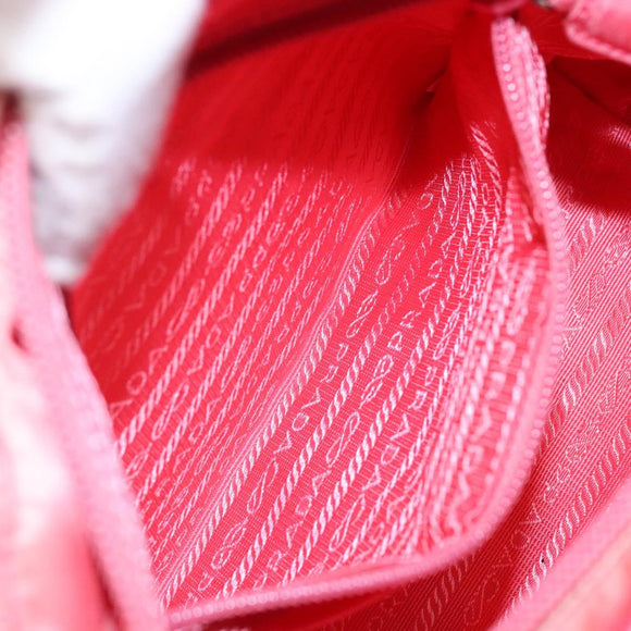 PRADA Hand Bag Nylon Pink Auth ep10674