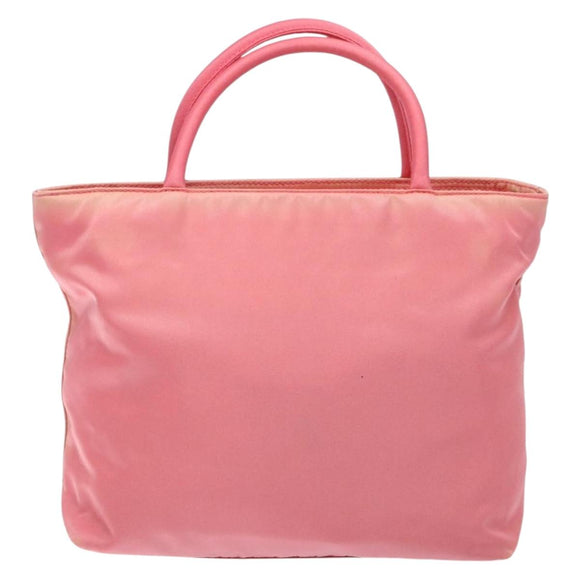 PRADA Hand Bag Nylon Pink Auth ep10674