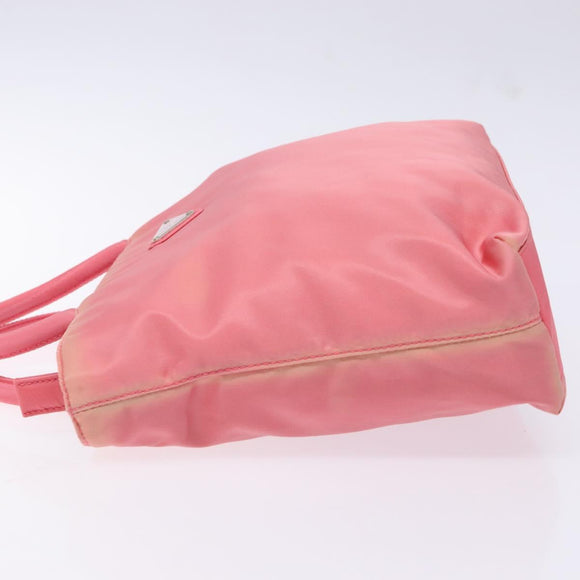 PRADA Hand Bag Nylon Pink Auth ep10674