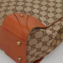 GUCCI GG Canvas Hand Bag Beige 120897 Auth ep10675-14
