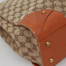 GUCCI GG Canvas Hand Bag Beige 120897 Auth ep10675-15